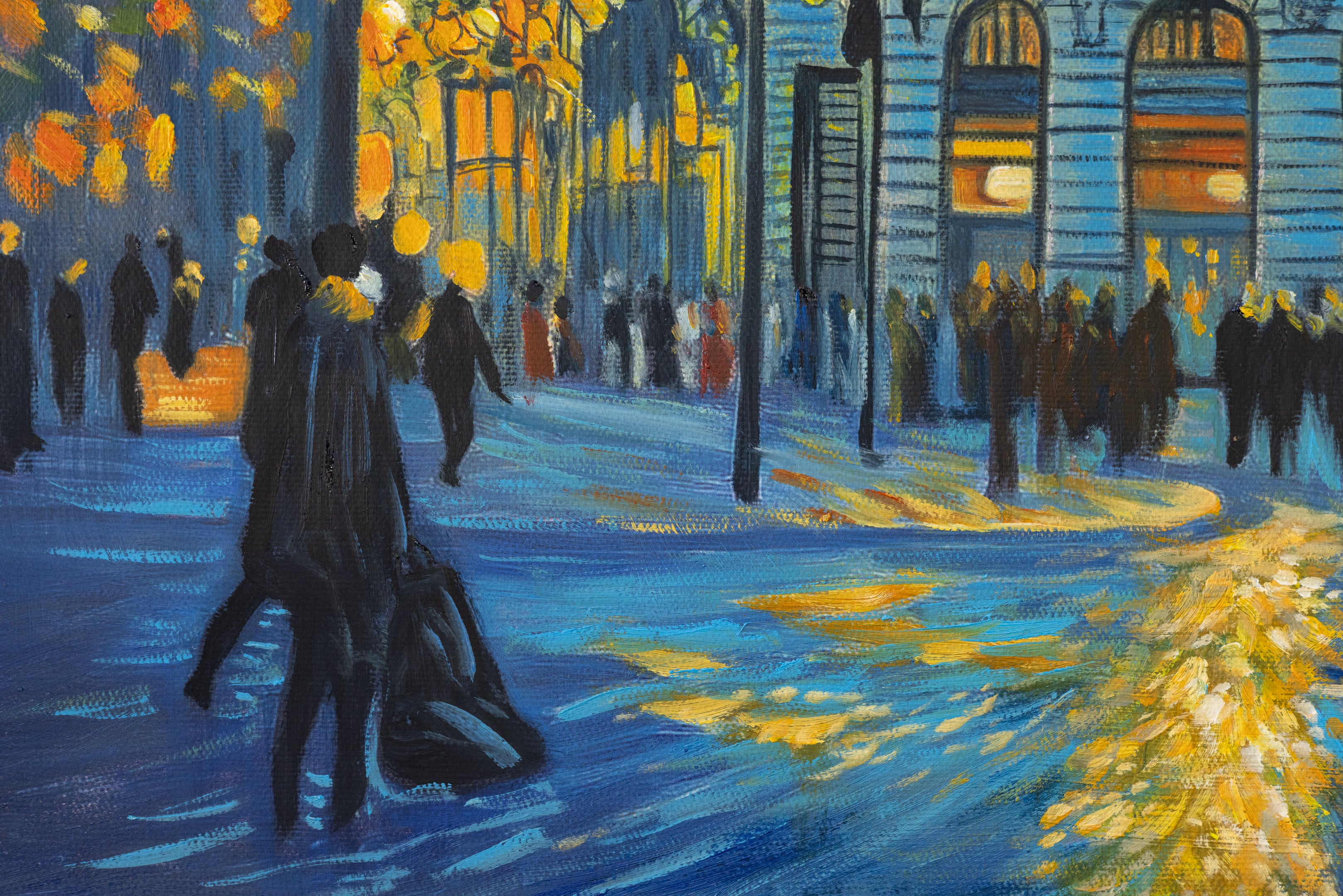 Notte di Madrid, stile Van Gogh