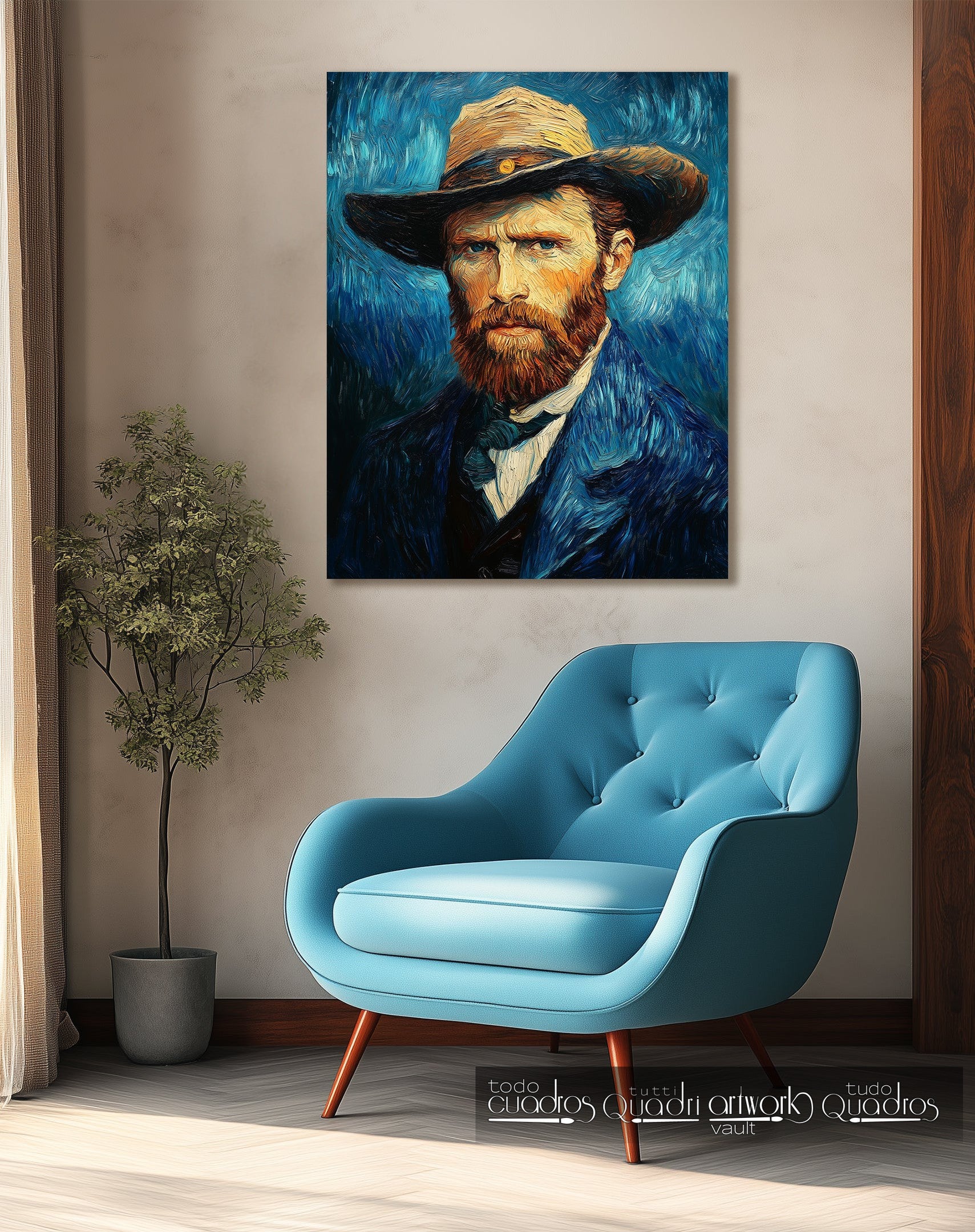 Lo sguardo di Vincent, stile Van Gogh moderno