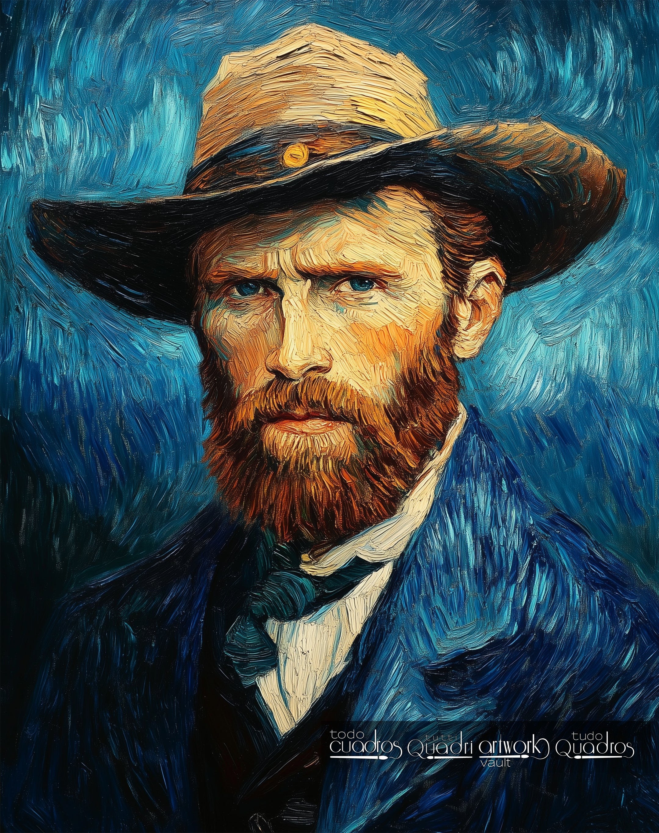 Lo sguardo di Vincent, stile Van Gogh moderno