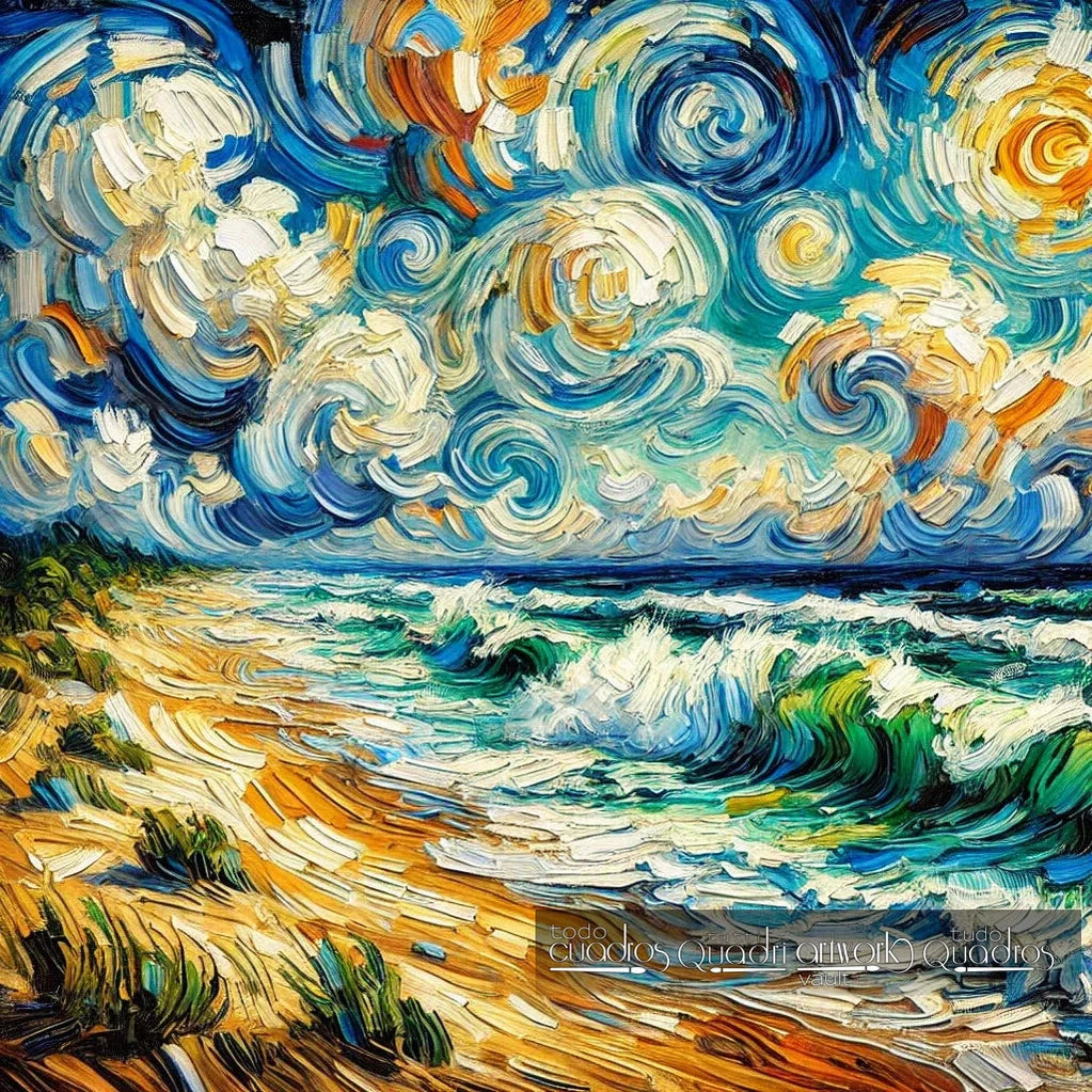 Spiaggia di Arles, stile Van Gogh