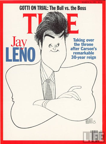 Illustrazione della rivista Time con comico.