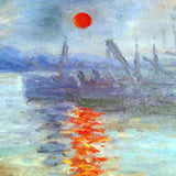 Sole riflesso nel mare, dipinto a olio.