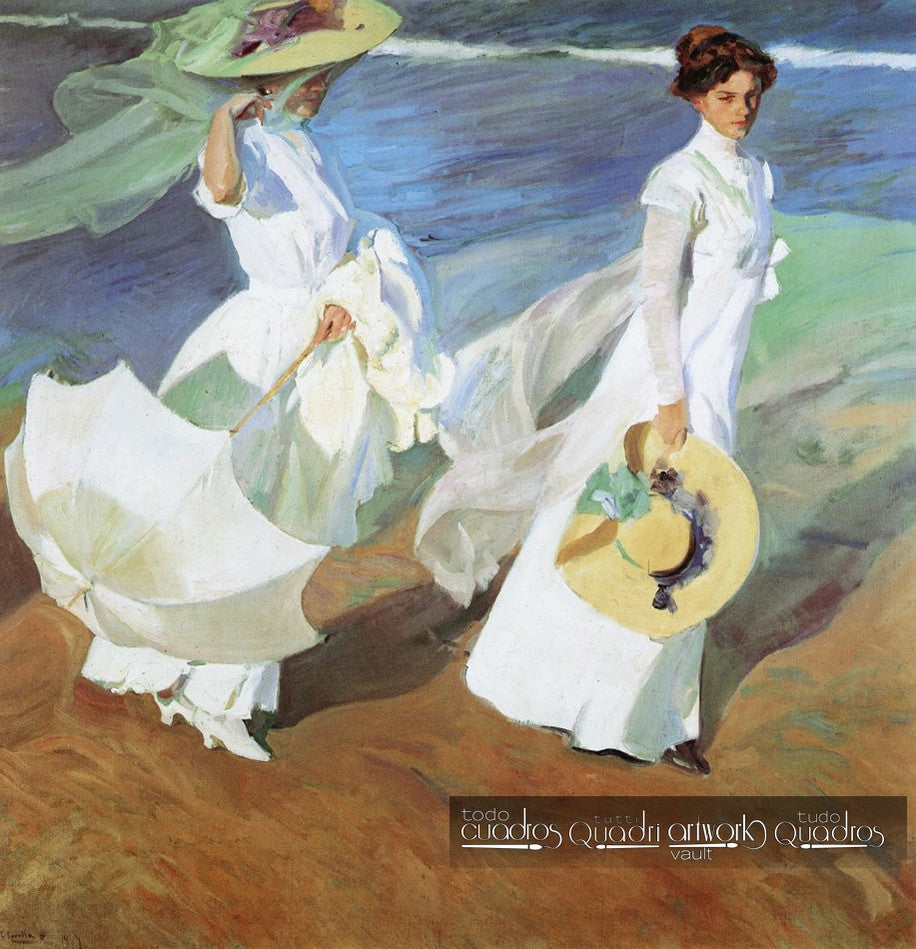 Passeggiata in riva al mare, J. Sorolla