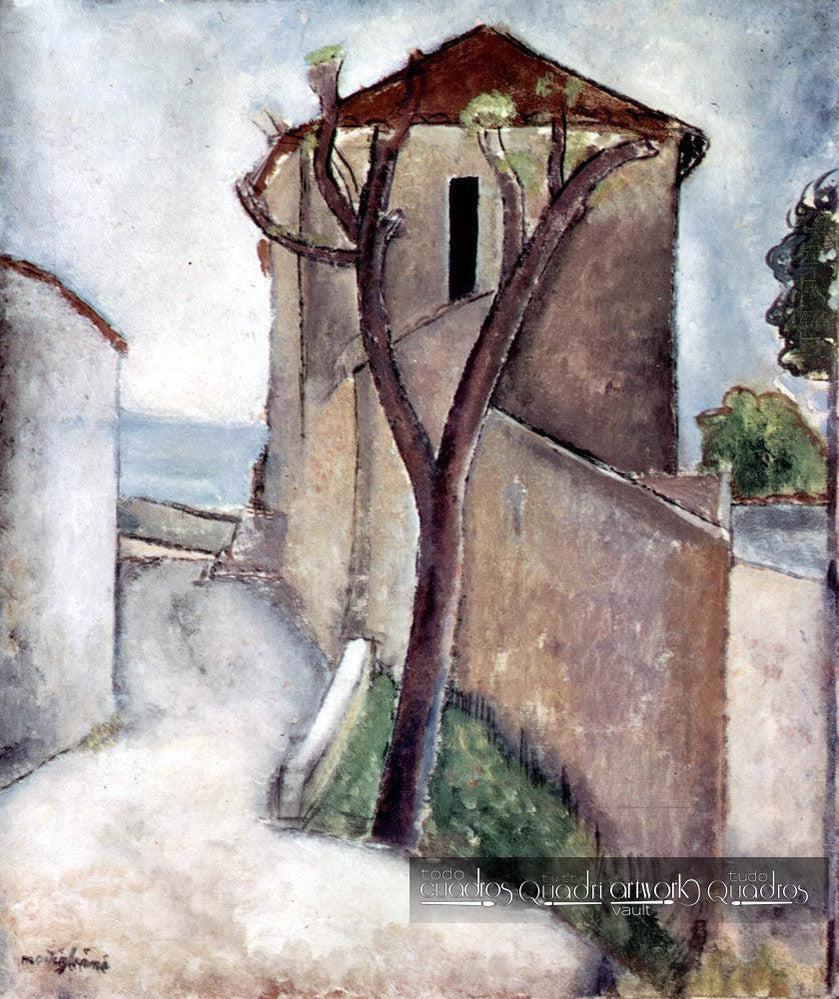 Albero e Casa, Modigliani