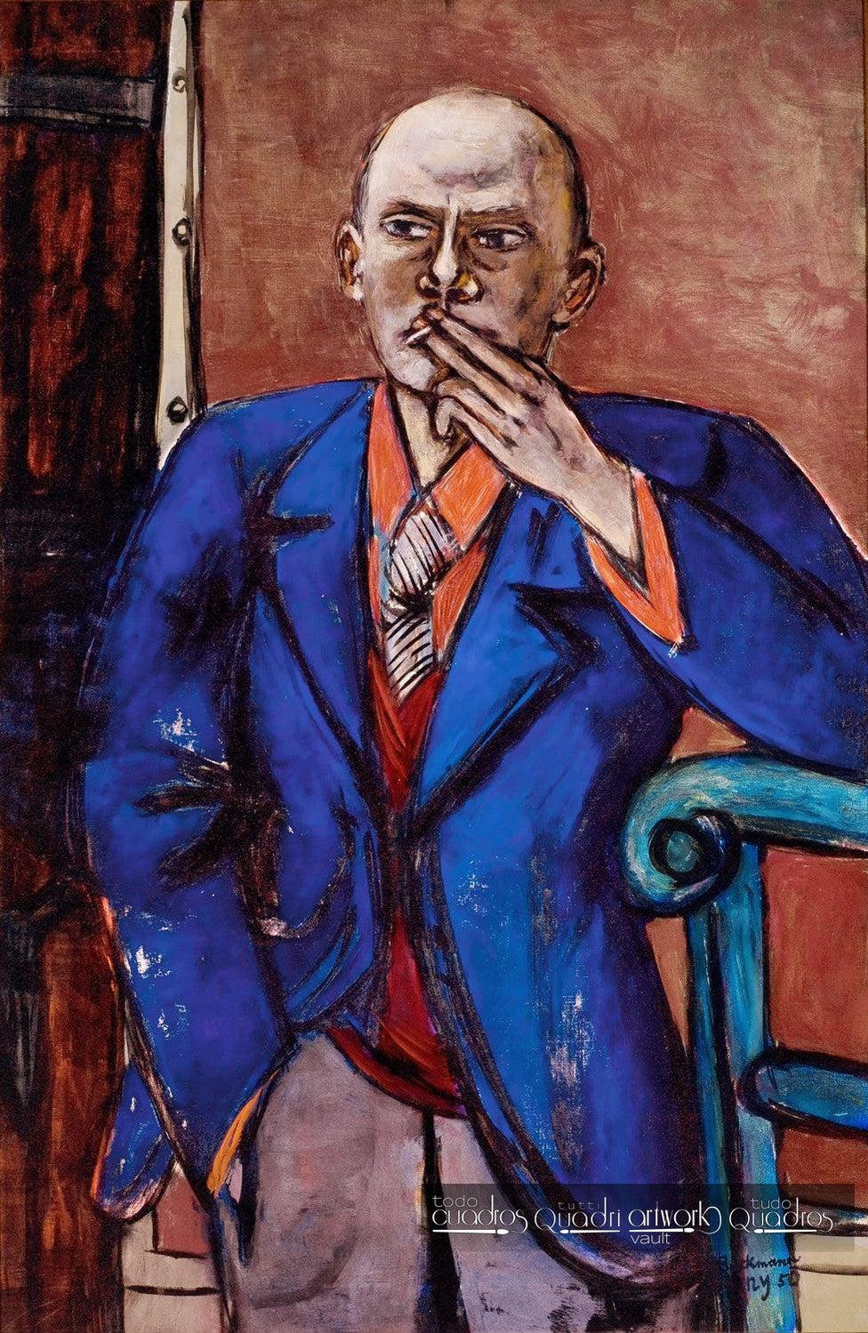 Autoritratto in giacca blu, Max Beckmann