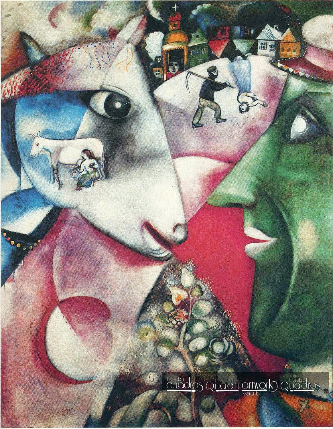 Io e il villaggio, Chagall