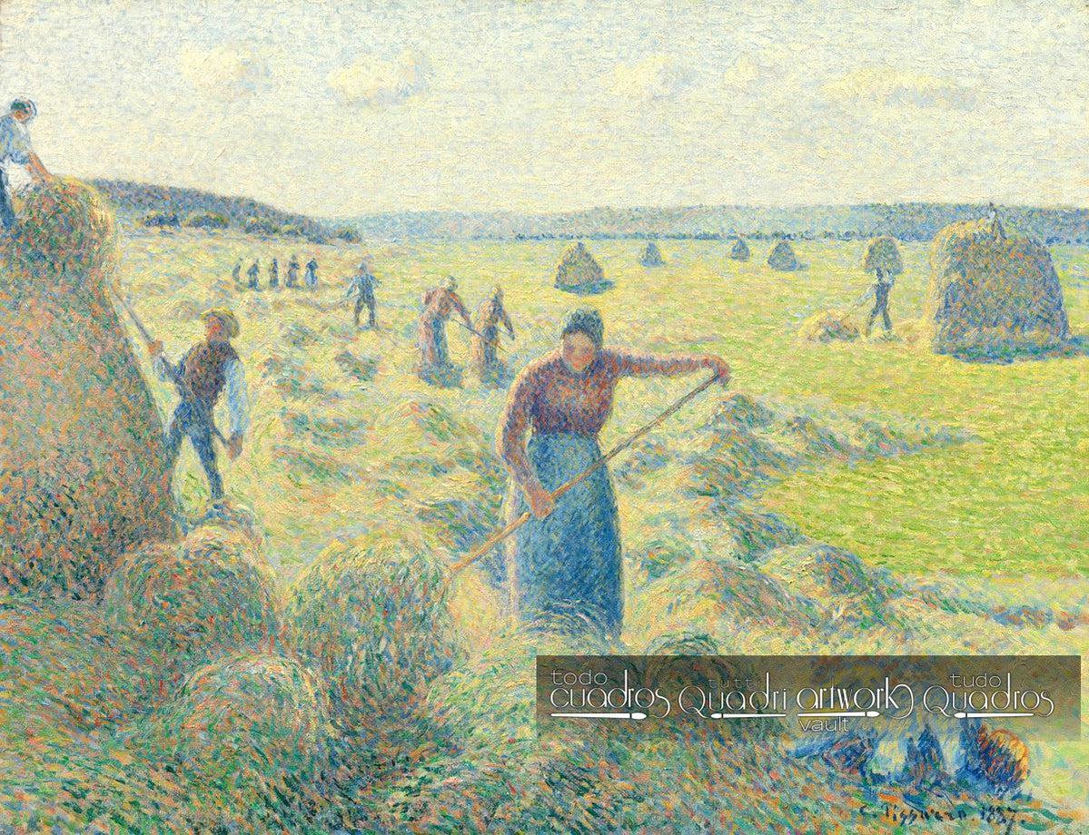 La Raccolta del Fieno a Éragny, Pissarro