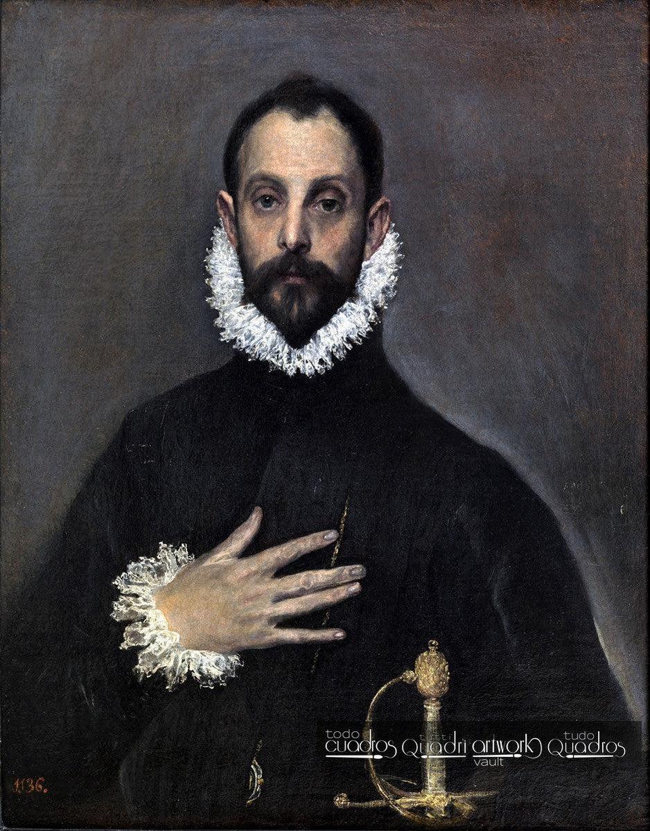 Il cavaliere con la mano nel petto, El Greco