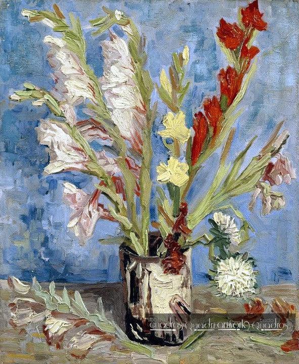 Vaso di gladioli e astri Cinesi, Van Gogh
