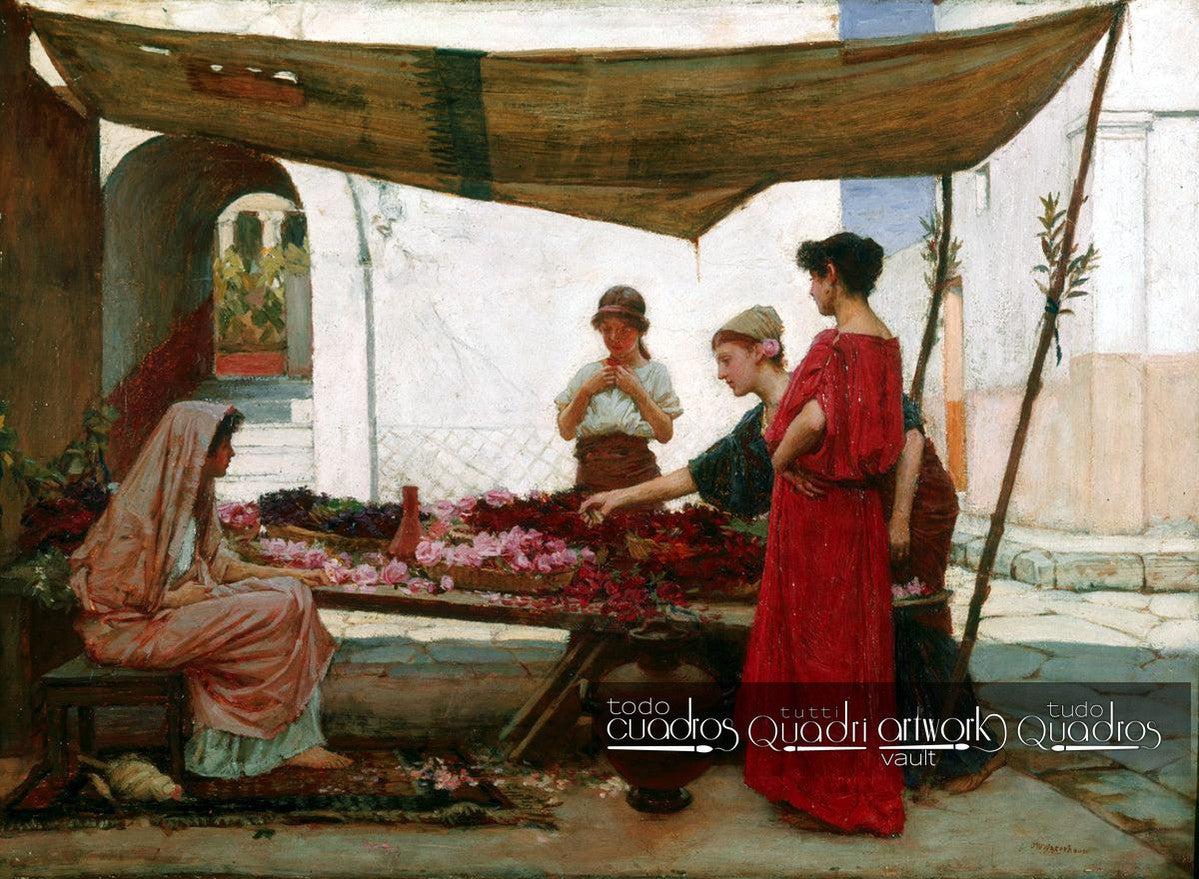 Un mercato greco, J. W. Waterhouse