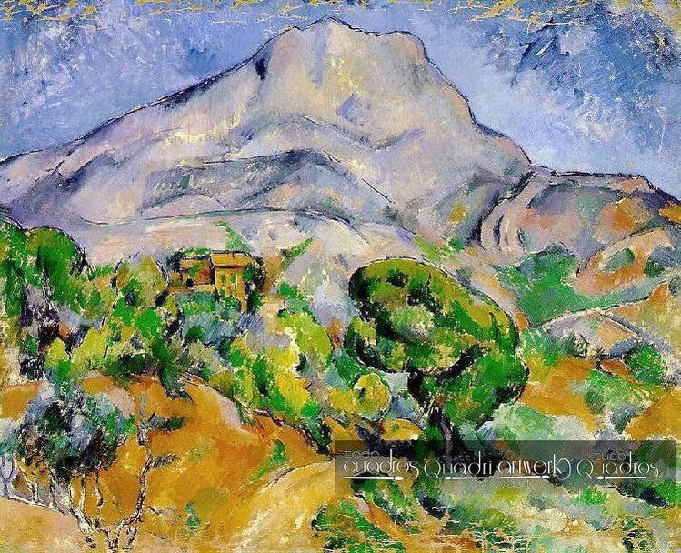 Strada davanti alle montagne, Sainte-Victoire, Cézanne