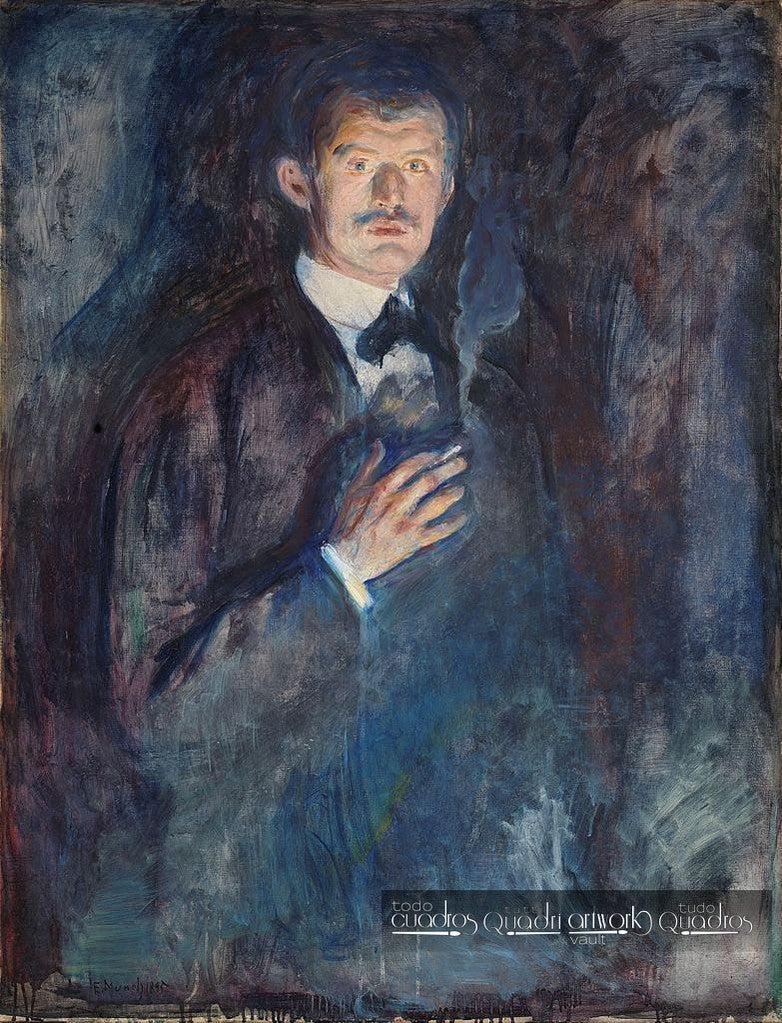 Autoritratto con sigaretta, Munch