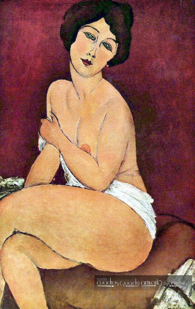 Nudo Seduto sul Divano, Modigliani