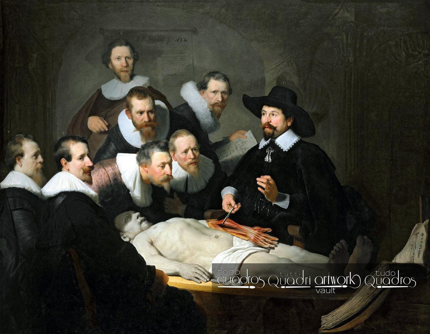Lezione di anatomia del dottor Nicolaes Tulp, Rembrandt