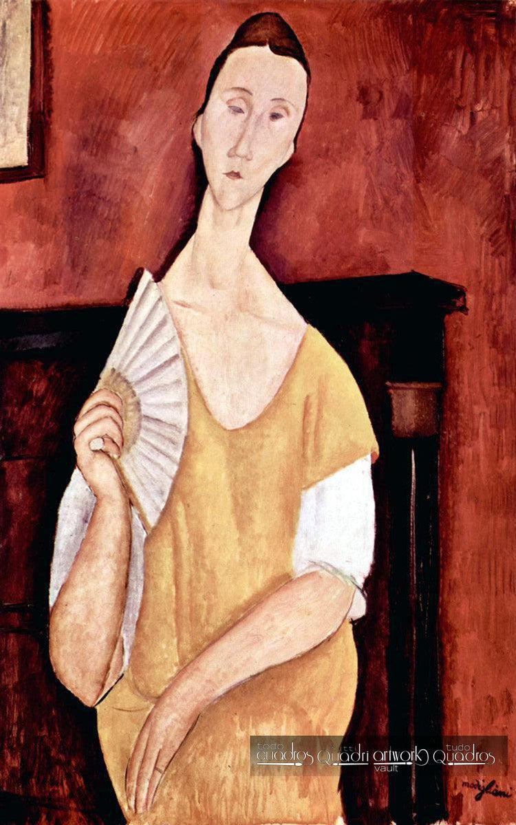 Ritratto di Lunia Czechowska con Ventaglio, Modigliani