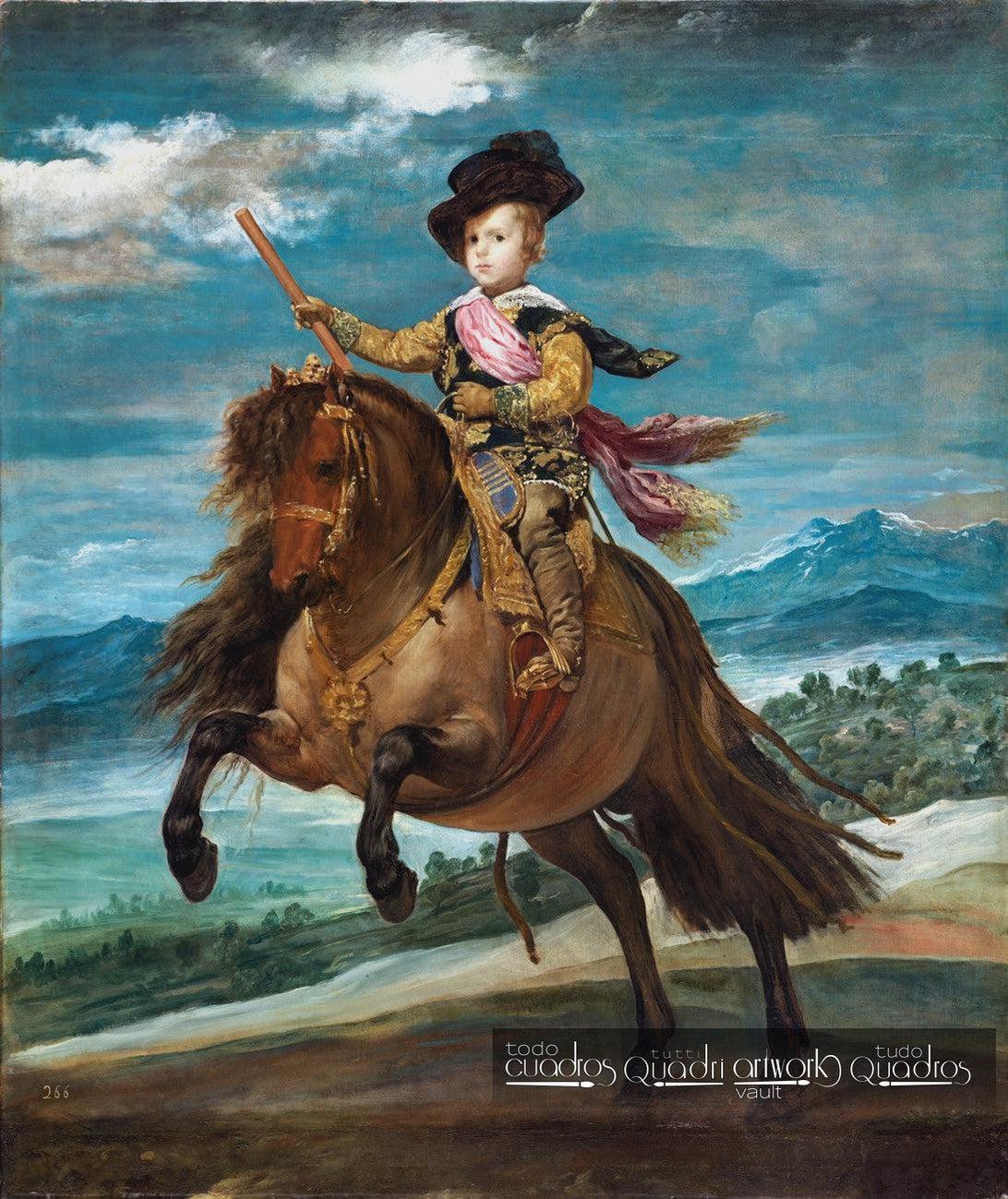 Ritratto del principe Baltasar Carlos a cavallo, Velázquez