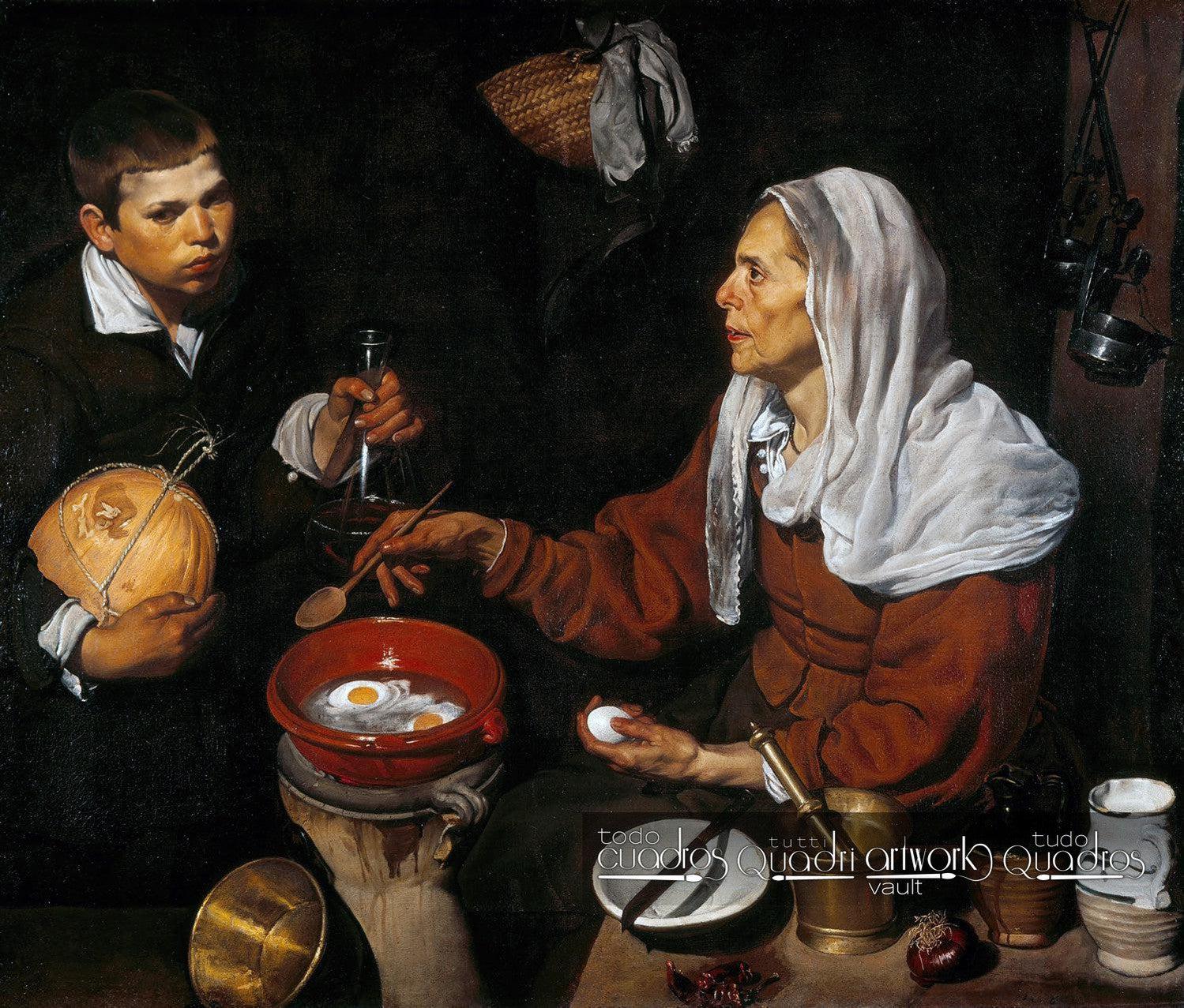 Vecchia che frigge le uova, Velázquez
